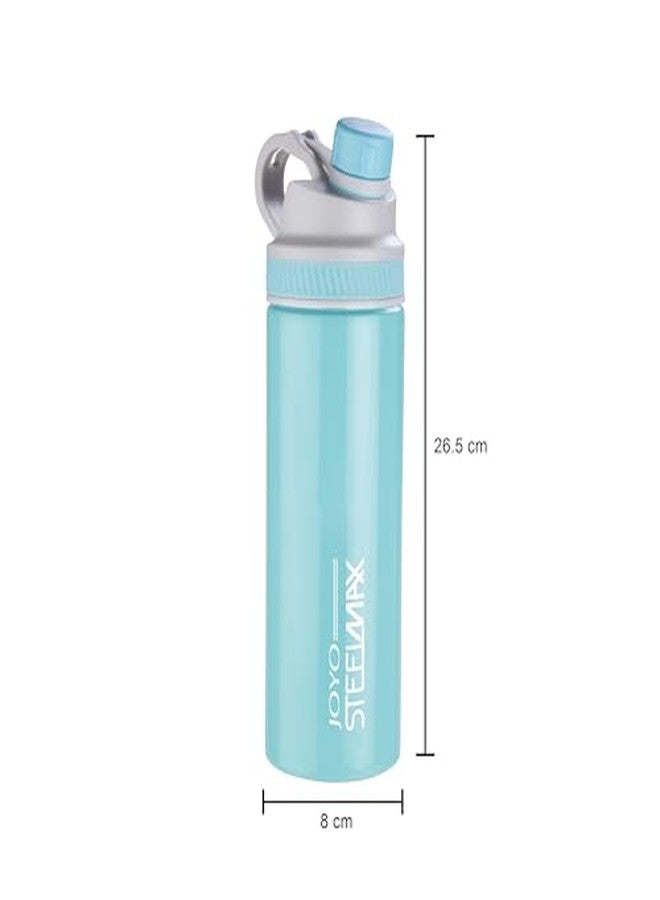 Joyo Stainless Steel Polo Hot & Cold Vacuum Insulated Bottle, 750 ML, Blue | Leak Proof & BPA Free| Easy to Carry|Food Grade|Gym| Office|Home|Kitchen - Image 2